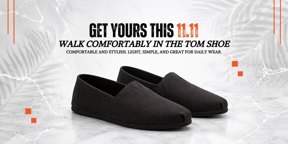 Get yours this 11.11 – TOM CANVAS breathable canvas slip-ons